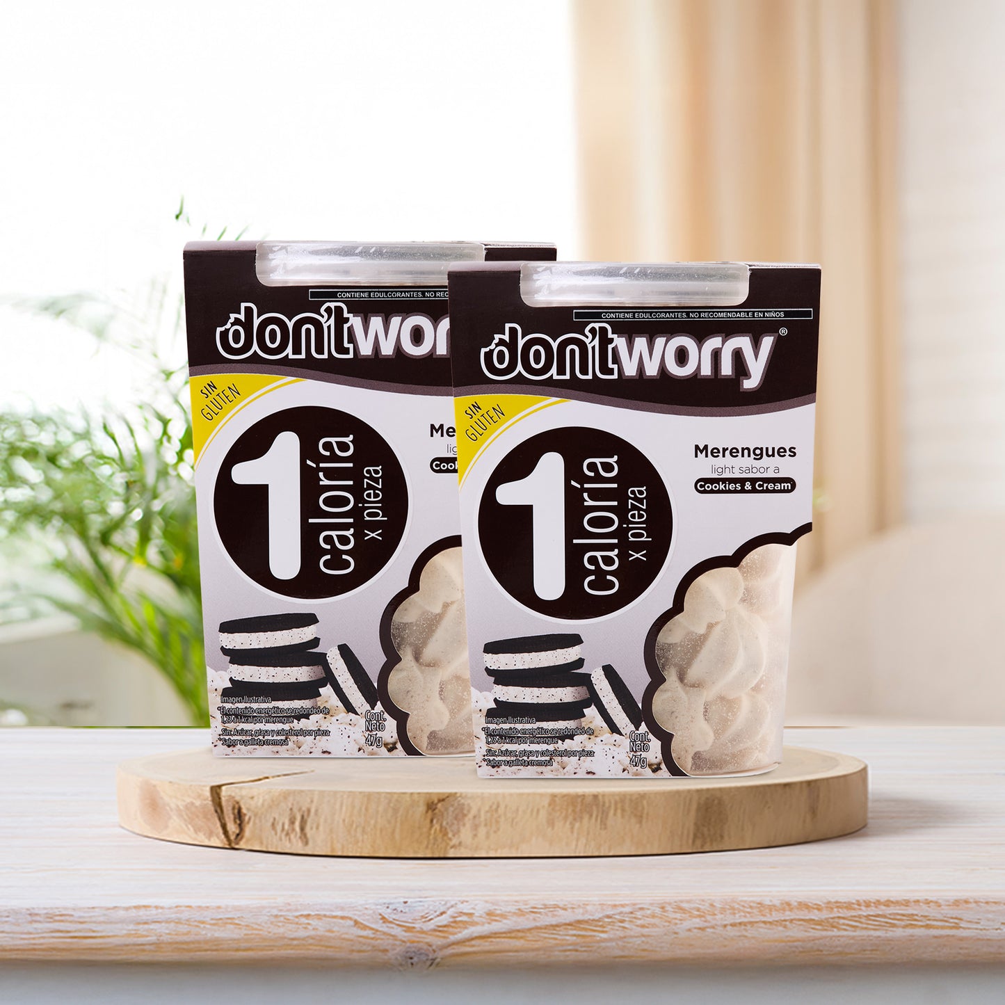 Merengues Light Dont Worry DUO Cookies & Cream