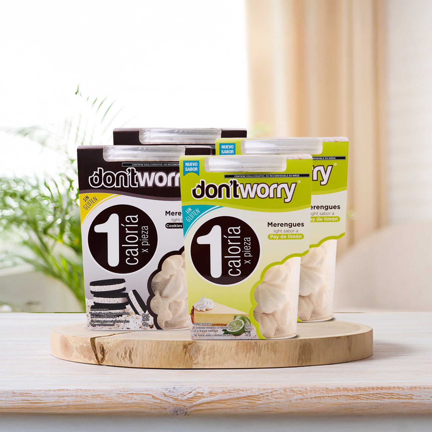 Merengues Light Dont Worry Pay de Limón & Cookies 4 pack