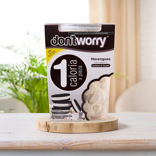 Merengues Light Don't Worry Cookies & Cream 47g.