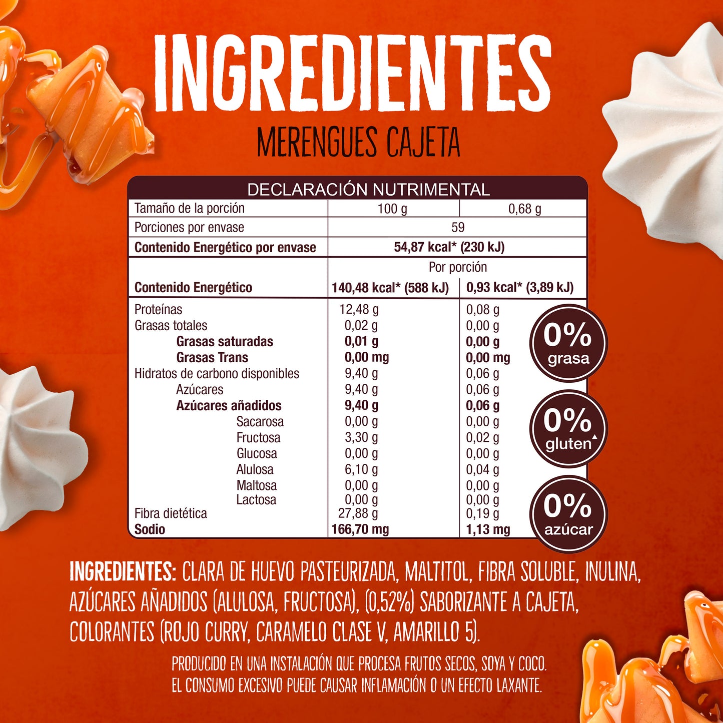Merengues Light Don't Worry Cajeta 40g