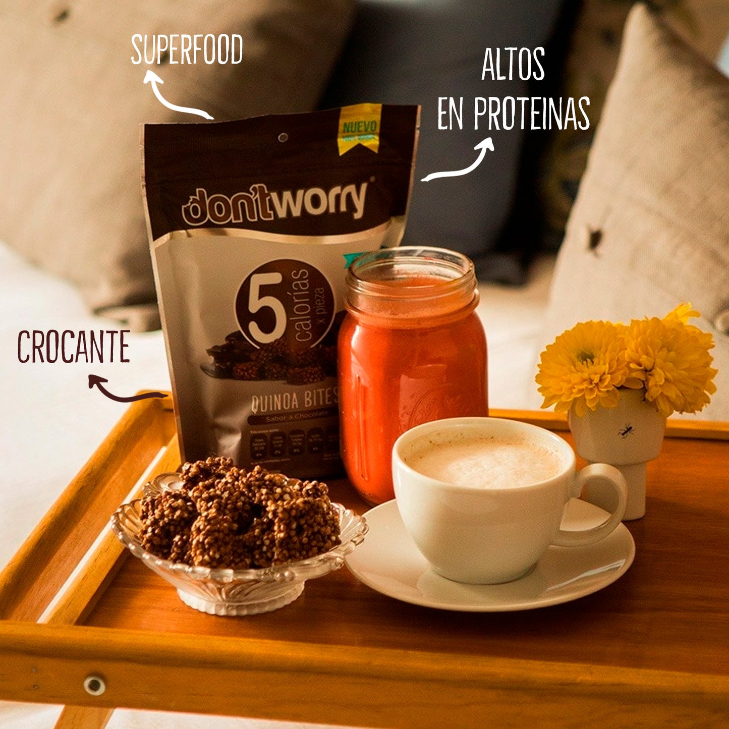 Quinoa Bites Don't Worry Chocolate 350g