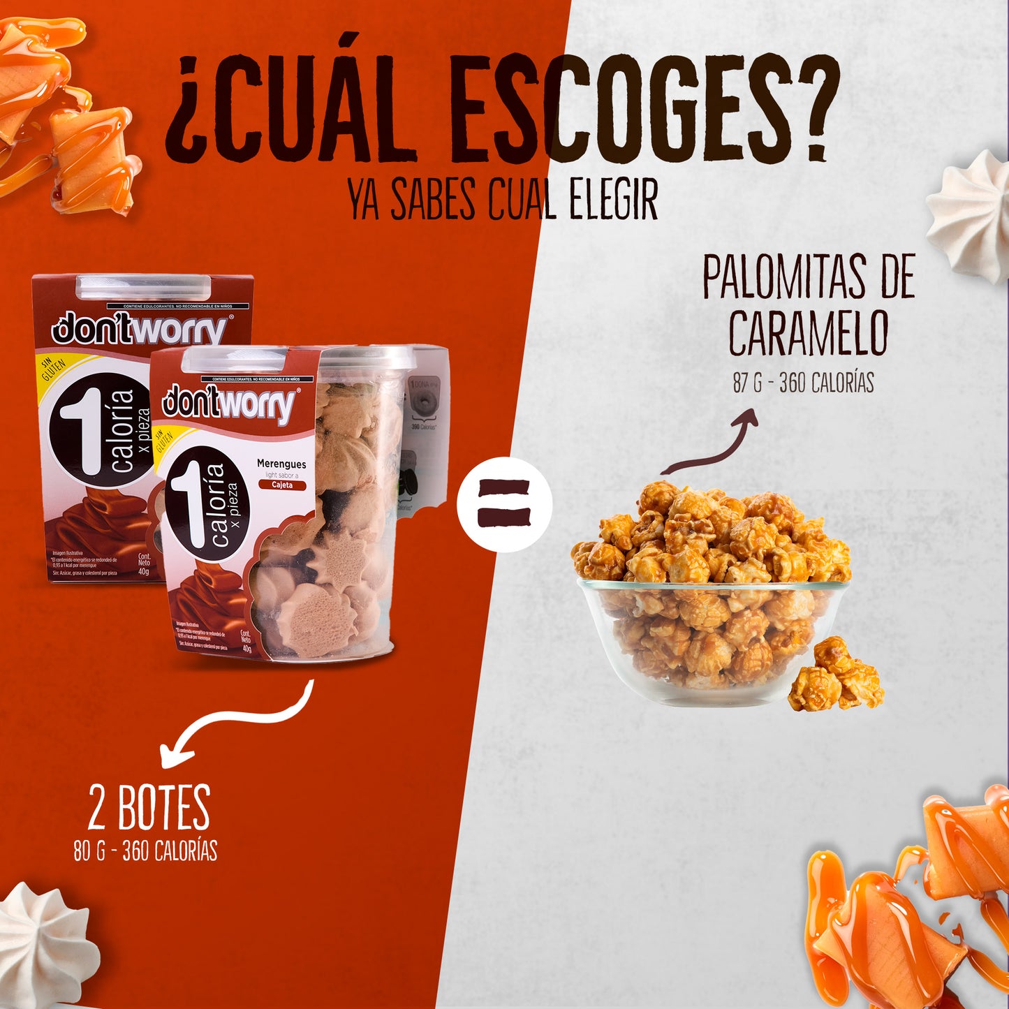 Merengues Light Don't Worry Cajeta 40g