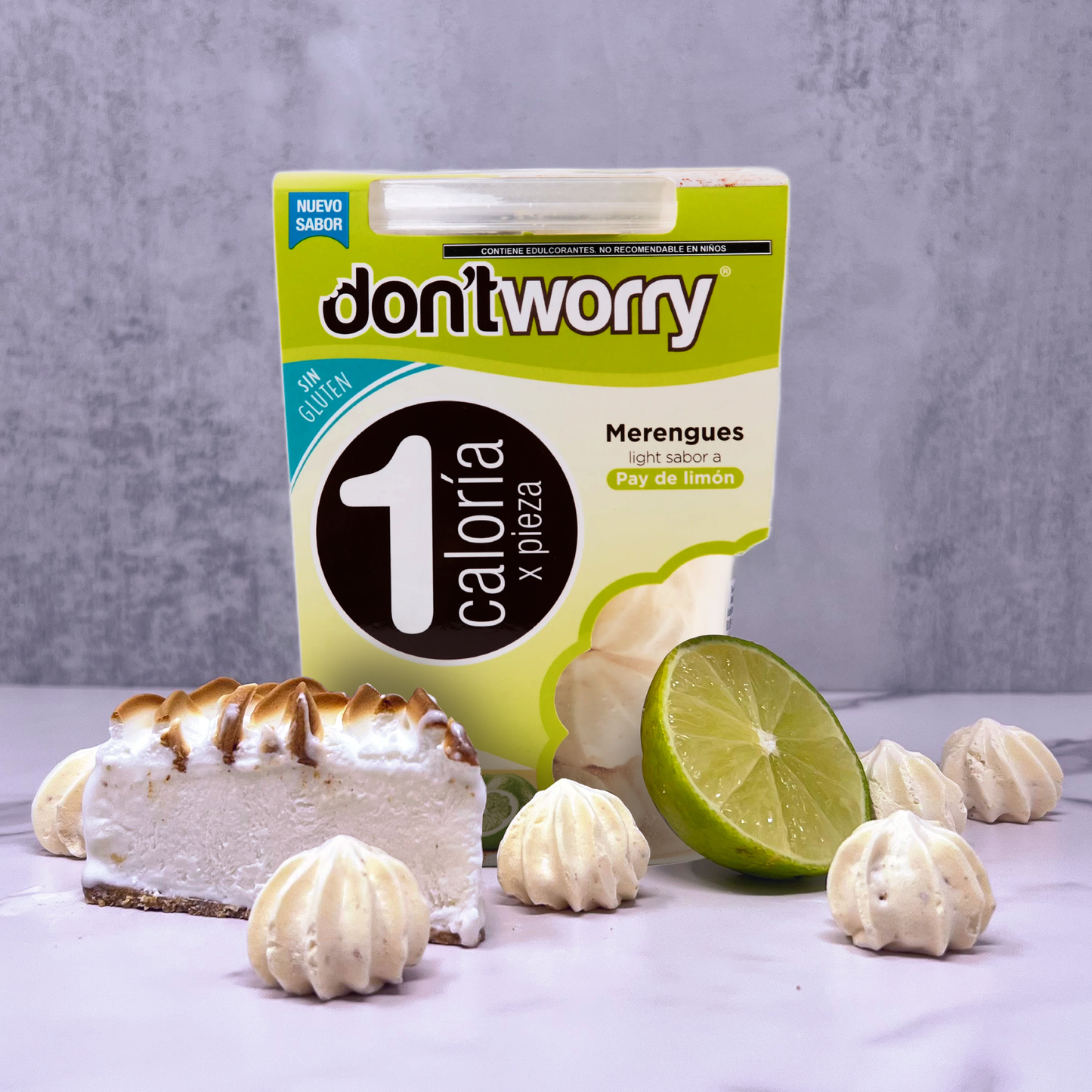 Merengues Light Don't Worry Pay de Limón 52g