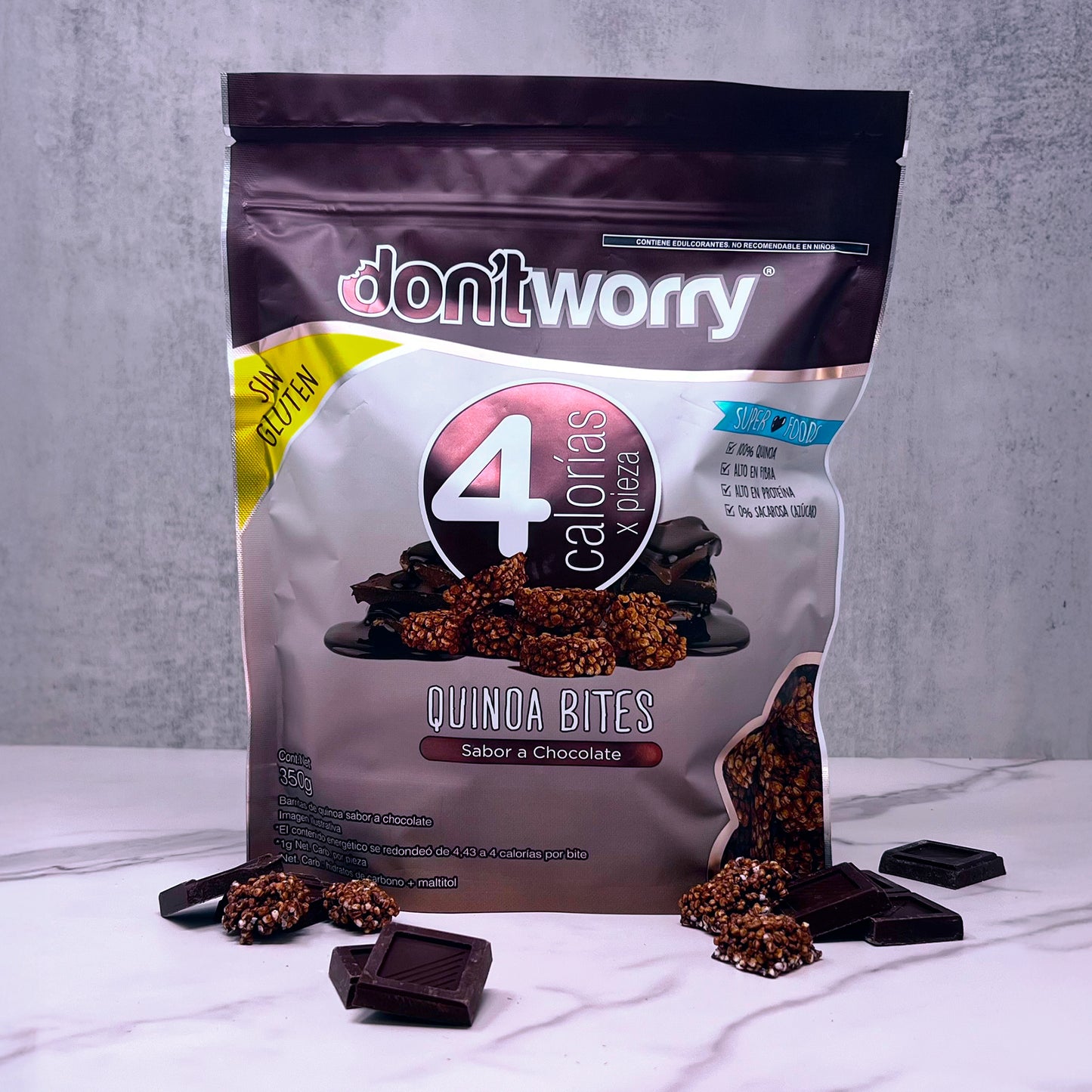Quinoa Bites Don't Worry Chocolate 350g