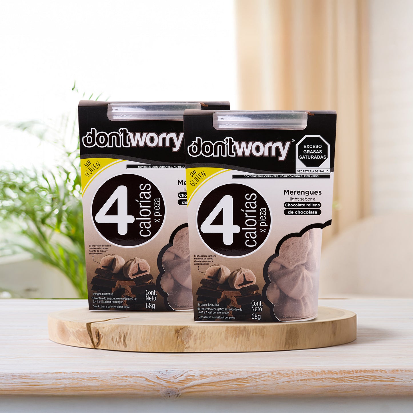 Merengues Light Dont Worry DUO Chocolate Relleno