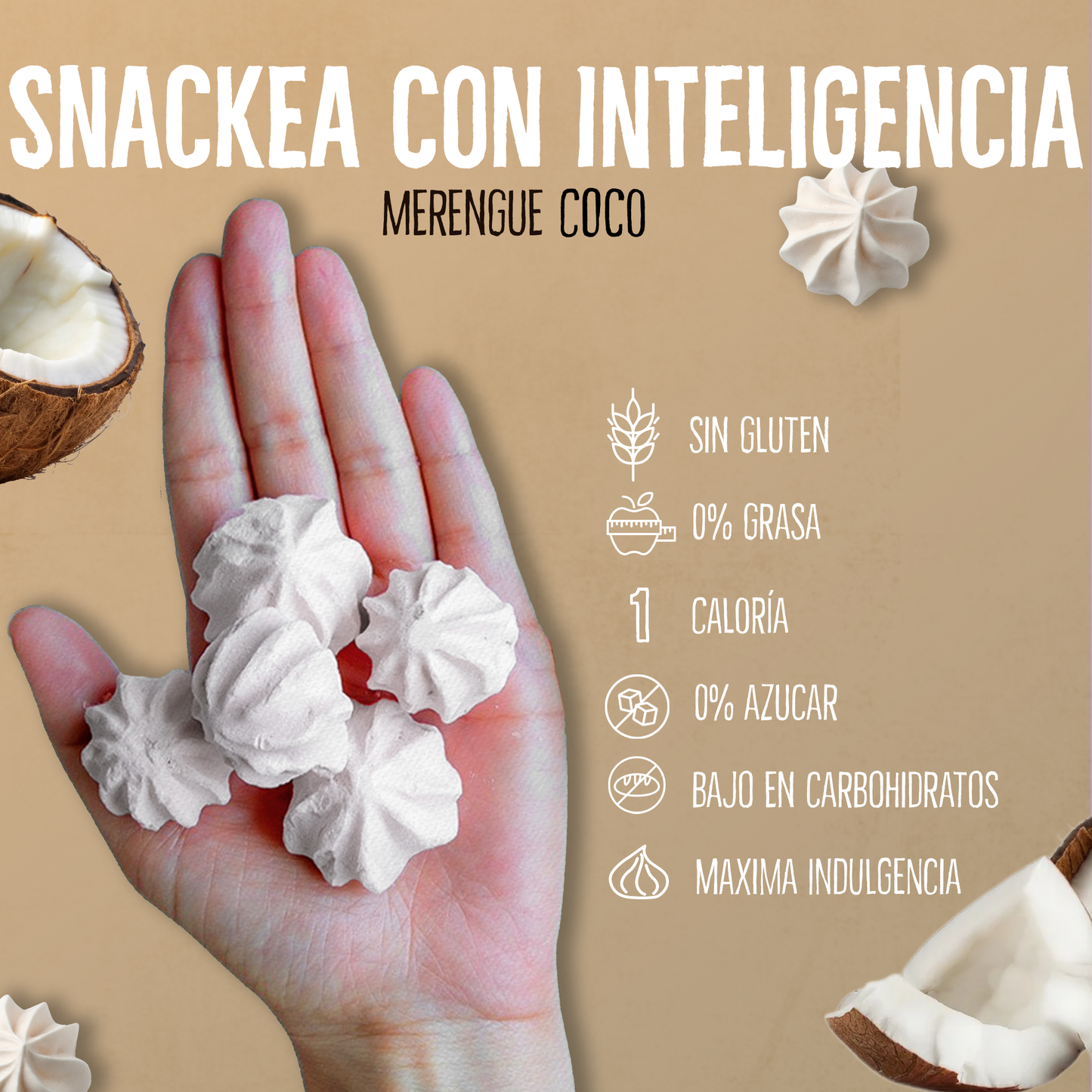 Merengues Light Don't Worry Coco 46g