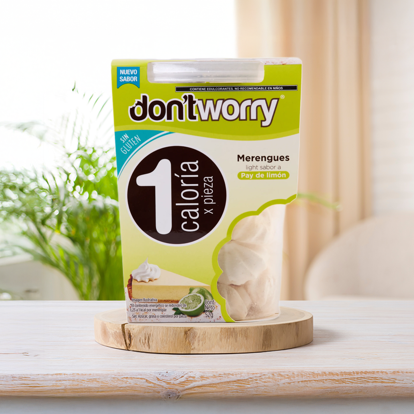 Merengues Light Don't Worry Pay de Limón 52g
