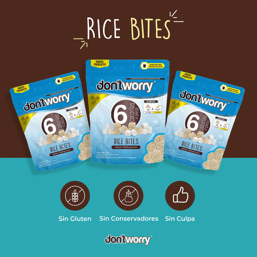 Rice Bites Dont Worry Malvaviscos 50g Don't Worry