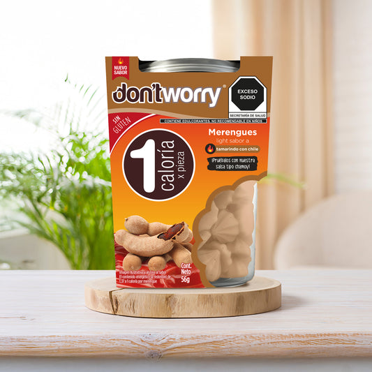 Merengues Light Don't Worry Tamarindo con Chile 56g