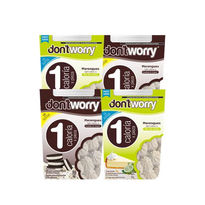 Merengues Light Dont Worry Pay de Limón & Cookies 4 pack