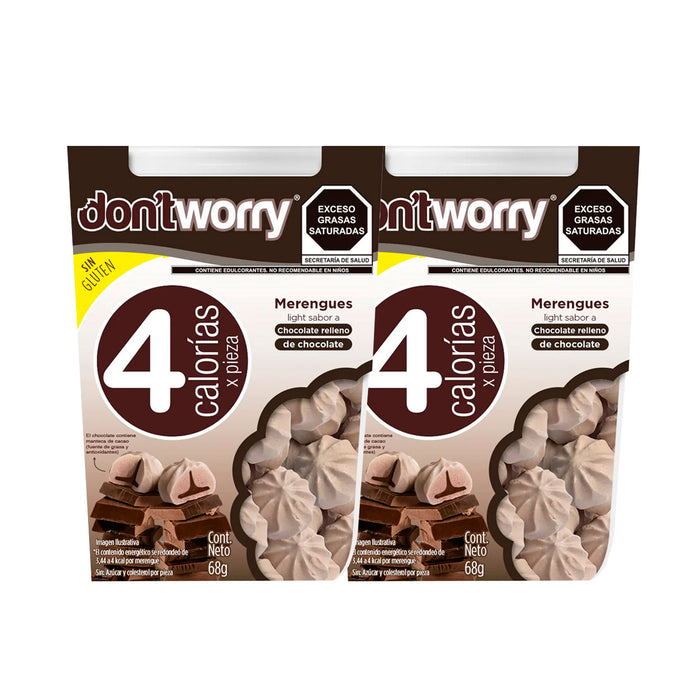 Merengues Light Dont Worry DUO Chocolate Relleno