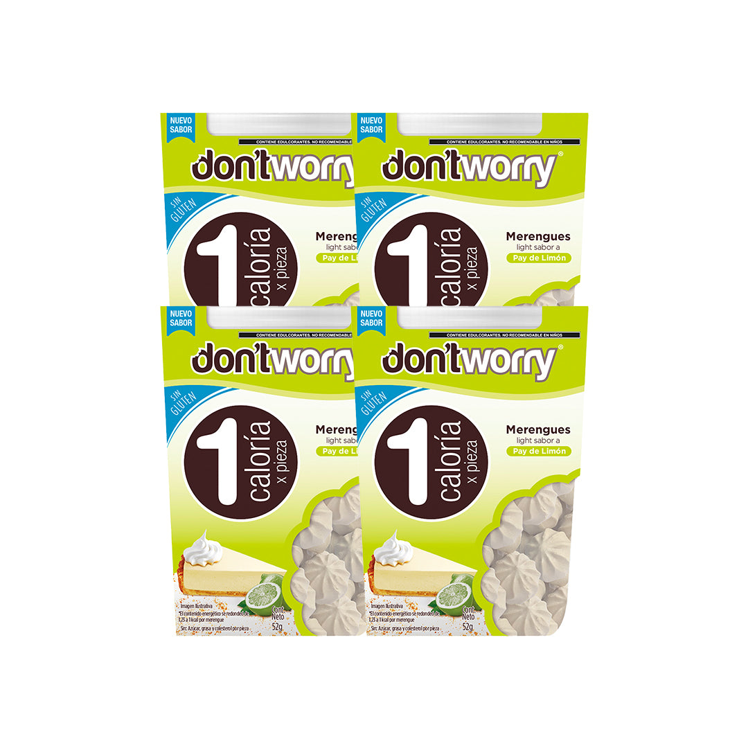 Merengues Light Dont Worry Pay de Limón 4 pack