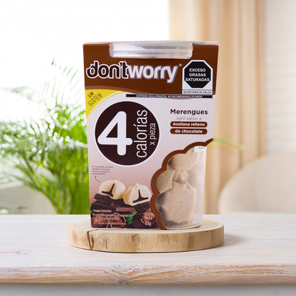 Merengues Light Don't Worry Avellana con chocolate 68g