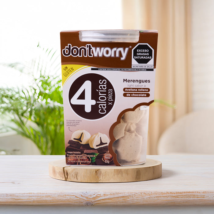 Merengues Light Dont Worry Chocolate Avellana Menta 6pk
