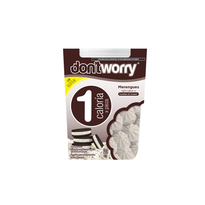 Merengues Light Don't Worry Cookies & Cream 47g