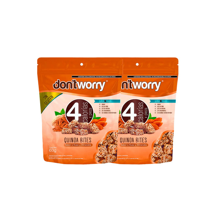 Quinoa Bites Dont Worry DUO Nuez y Almendra