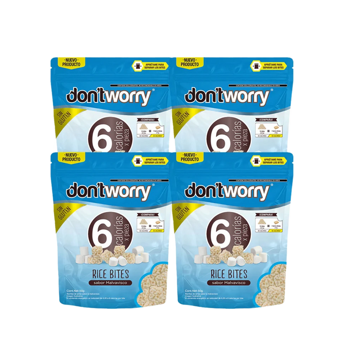 Rice Bites Dont Worry Malvavisco 4 pack