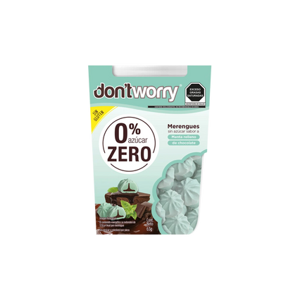 Merengues Sin Azúcar Don't Worry Menta relleno de Chocolate 68g