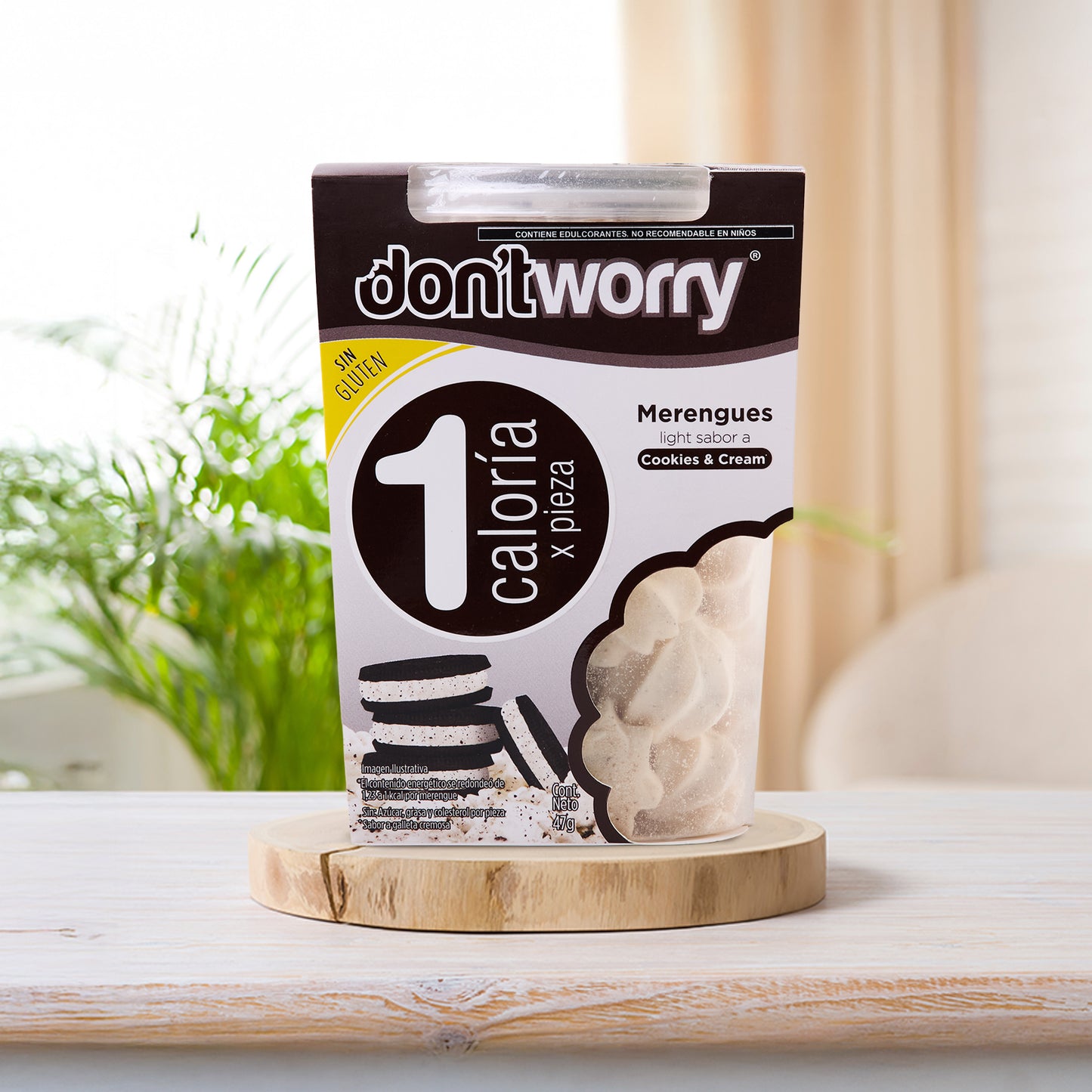 Merengues Light Don't Worry Cookies & Cream 47g