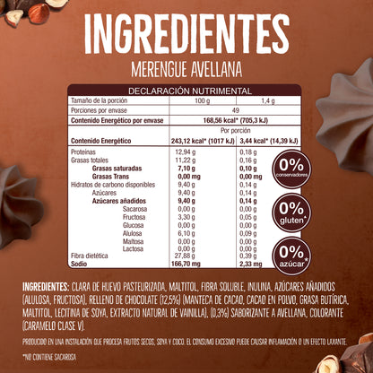 Merengues Light Dont Worry Chocolate Avellana Menta 6pk