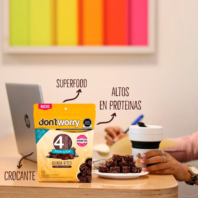 Quinoa Bites Don't Worry Chocolate 74g
