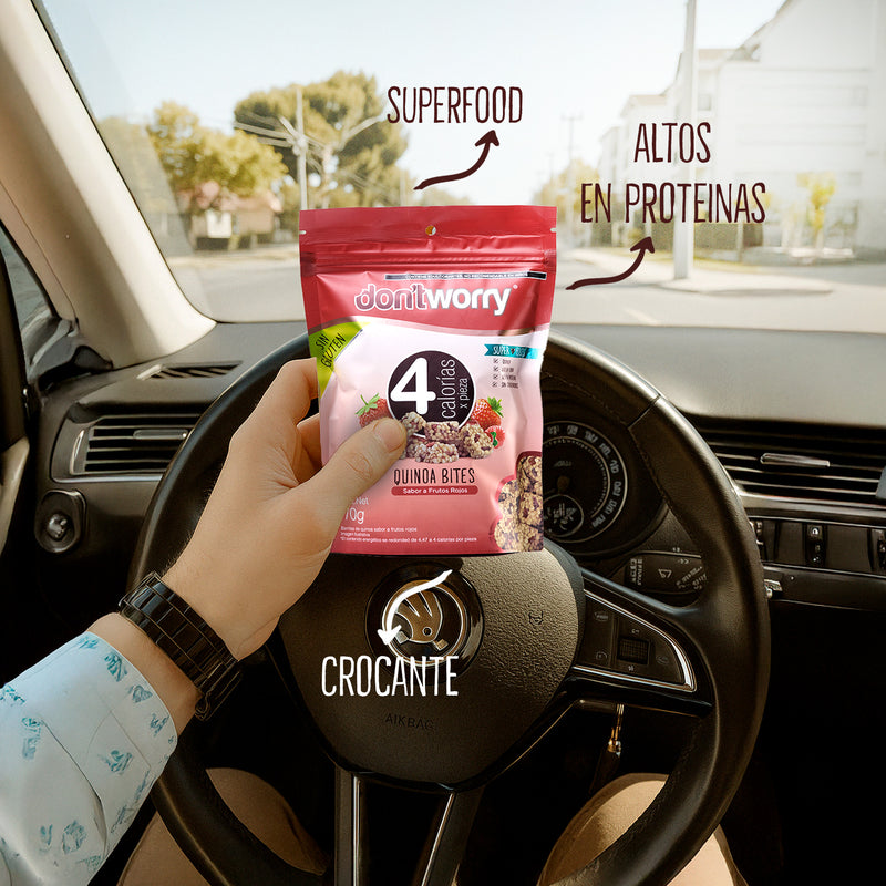 Quinoa Bites Don't Worry Frutos Rojos 70g