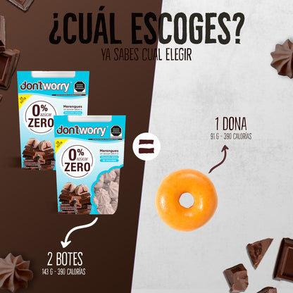 Merengues - Dont Worry - Menta Chocolate - 4 Pack - 0%azúcar