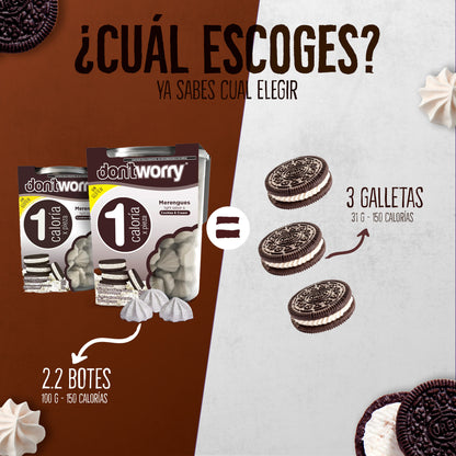 Merengues Light Don't Worry Cookies & Cream 47g