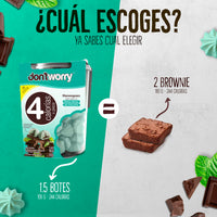 Merengues Light Don't Worry Menta relleno con Chocolate 68g