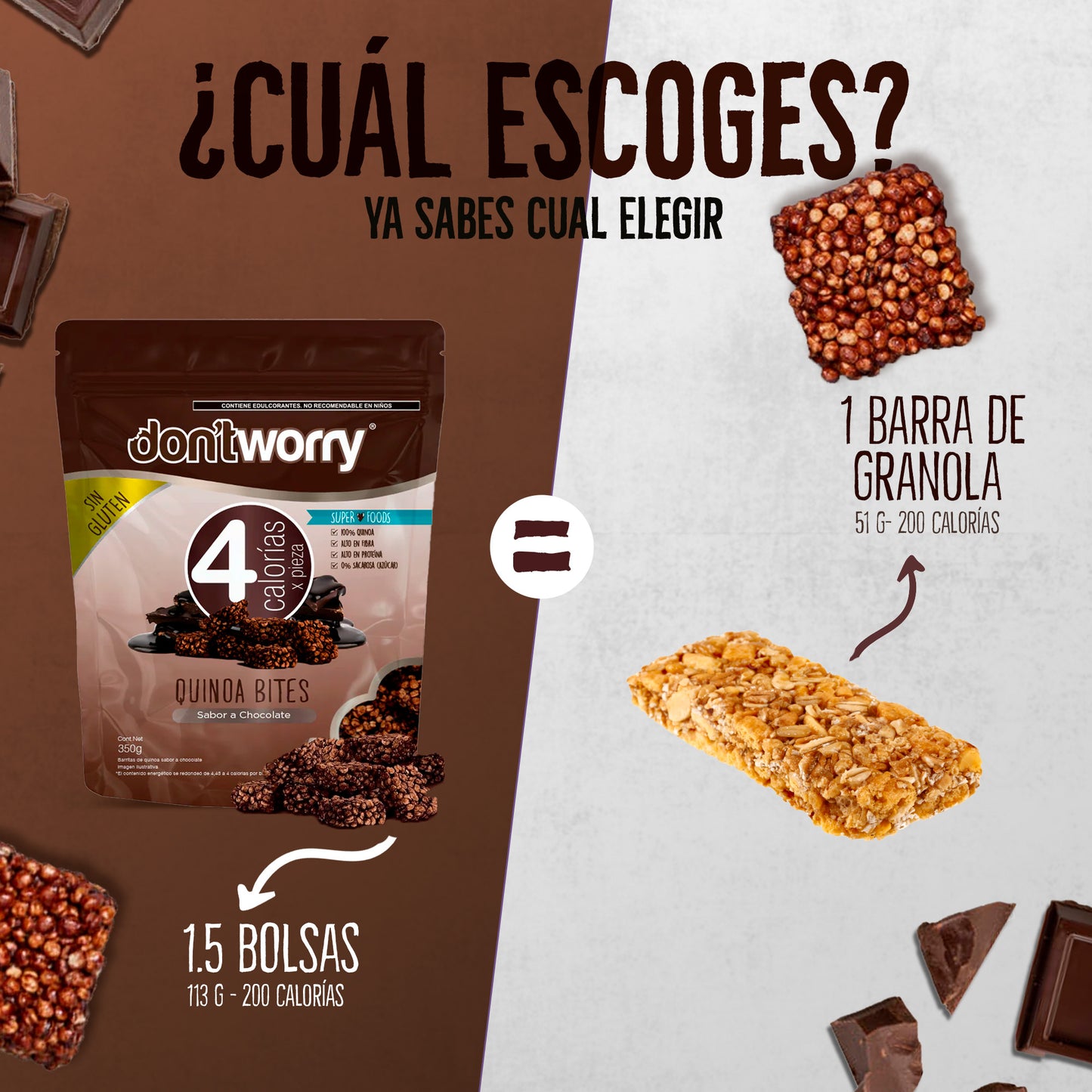 Quinoa Bites Don't Worry On the Go 16 g 4 pack