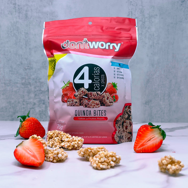 Quinoa Bites Don't Worry Frutos Rojos 70g