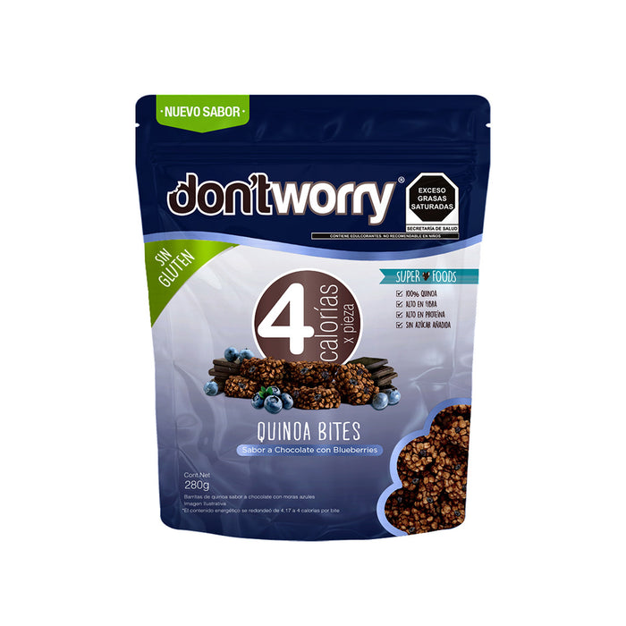 Quinoa Bites Don´t Worry Chocolate con Blueberries 280g
