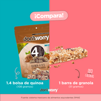 Quinoa Bites Don't Worry Nuez y Almendra 60g