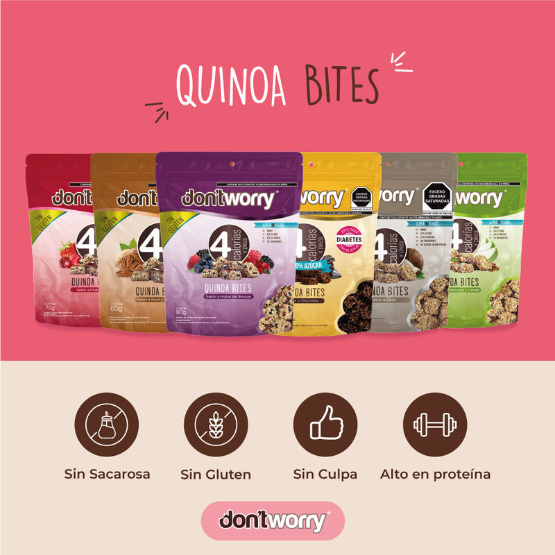 Quinoa Bites Don't Worry Chocolate 74g