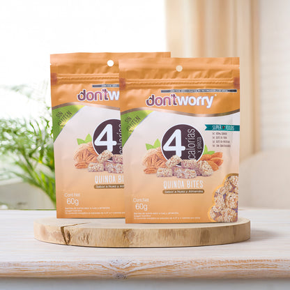 Quinoa Bites Dont Worry DUO Nuez y Almendra