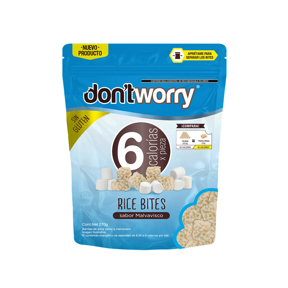 Rice Bites Dont Worry Malvaviscos 270g