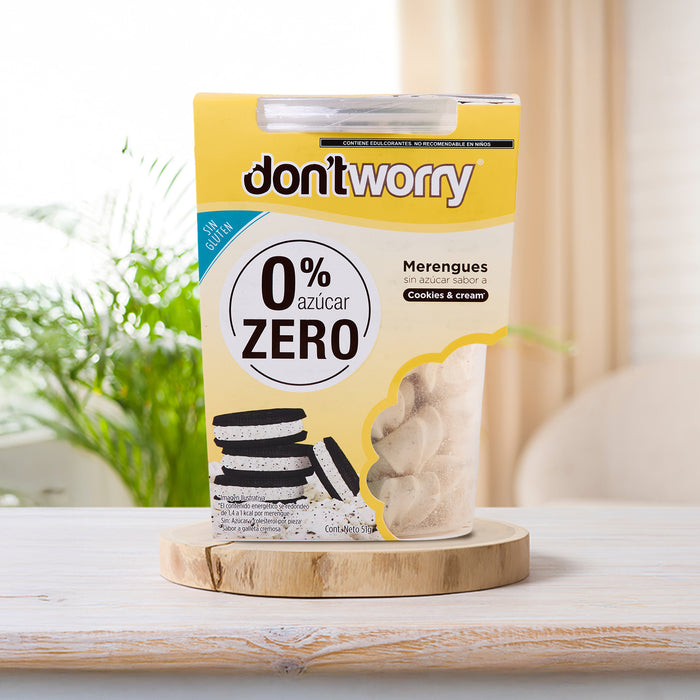 Merengue Sin Azucar Dont Worry Chocolate Avellana Menta Cookies 6pk