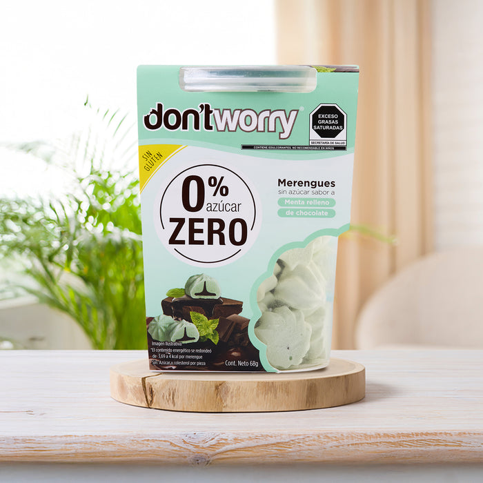 Merengues Sin Azucar Dont Worry Chocolate Avellana Menta 6pk